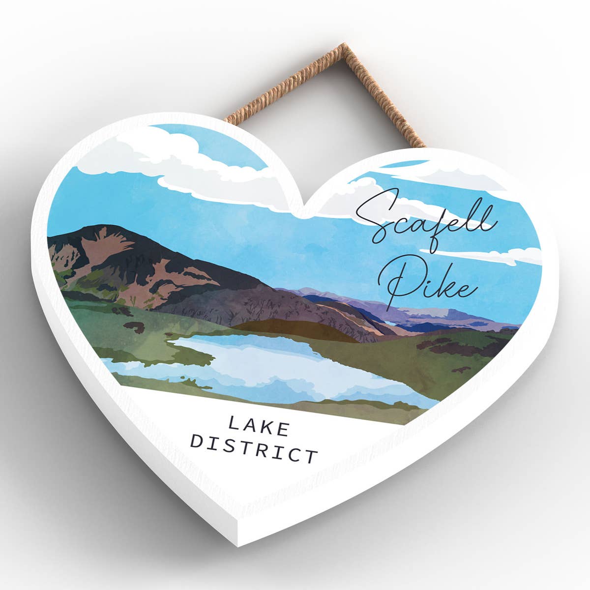 Vivid Squid Wholesale – wholesale Väggplakett – P6540 - Byggnadsställning Gädda Berg Illustration Sjödistriktet3