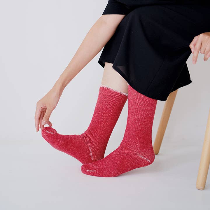 Calzini in Pile di Cotone-Lana HK0109 S/M per la vendita all'ingrosso da parte di NISHIGUCHI KUTSUSHITA