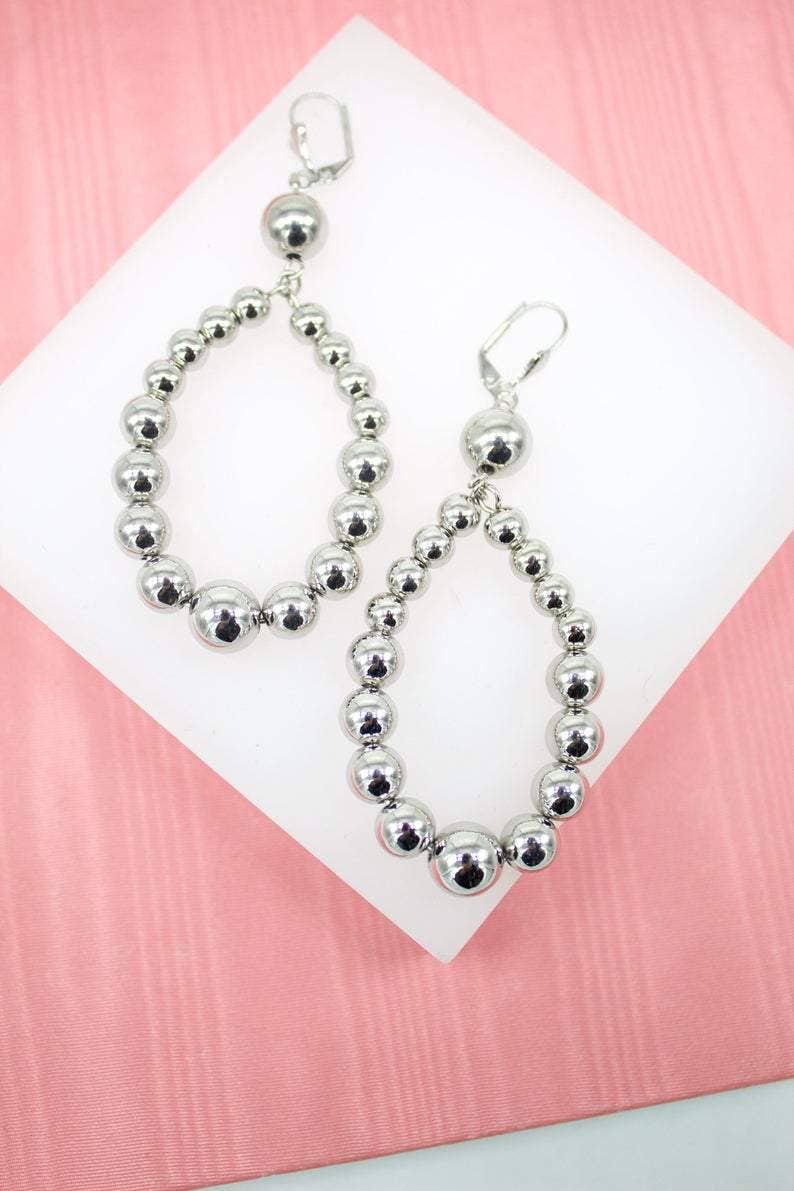 MIA Jewelry – Engroshandel Hængeøreringe og creoløreringe – 18K guld fyldt Beaded øreringe (K78)2