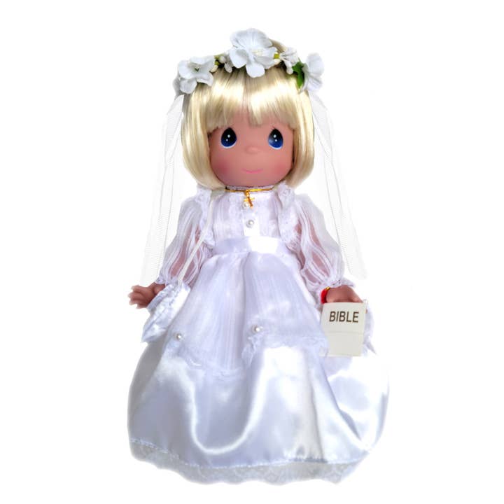 Ma première communion, blonde, poupée de 12 pouces pour la vente par The Doll Maker LLC