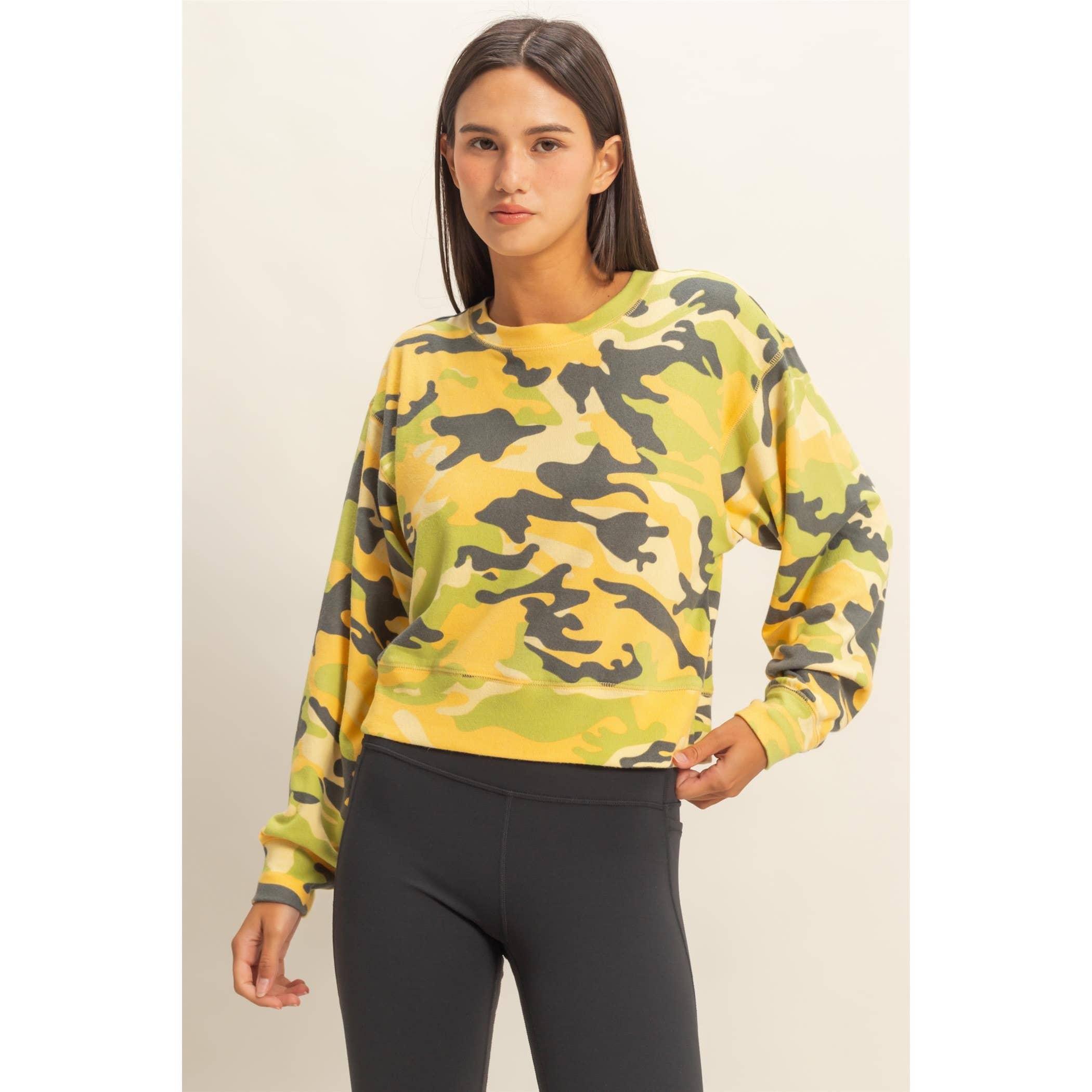 HYFVE - Vendita all'ingrosso Felpa - Donna - Felpa con stampa mimetica15