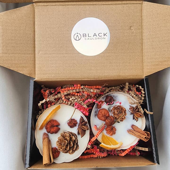 Black Cauldron Soap Co. - Wholesale Lighter - SET OF 2 LARGE FALL FIRESTARTERS, Camping, Bonfire, campfire, glamping, woodstove, fireplace Fire Starters2