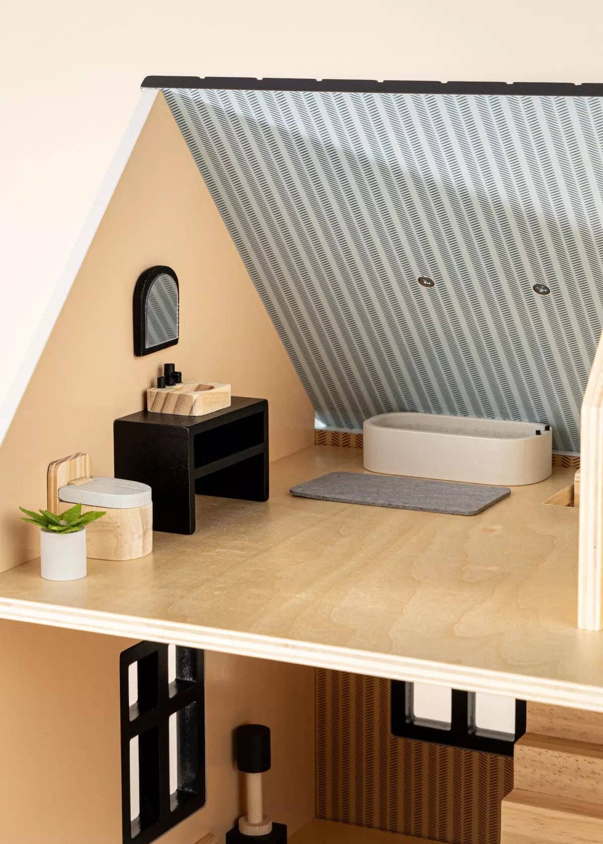 Coco Village - Wholesale Doll Accessory Kit - Kids - Wooden Doll House Bathroom Furniture (6pcs)5