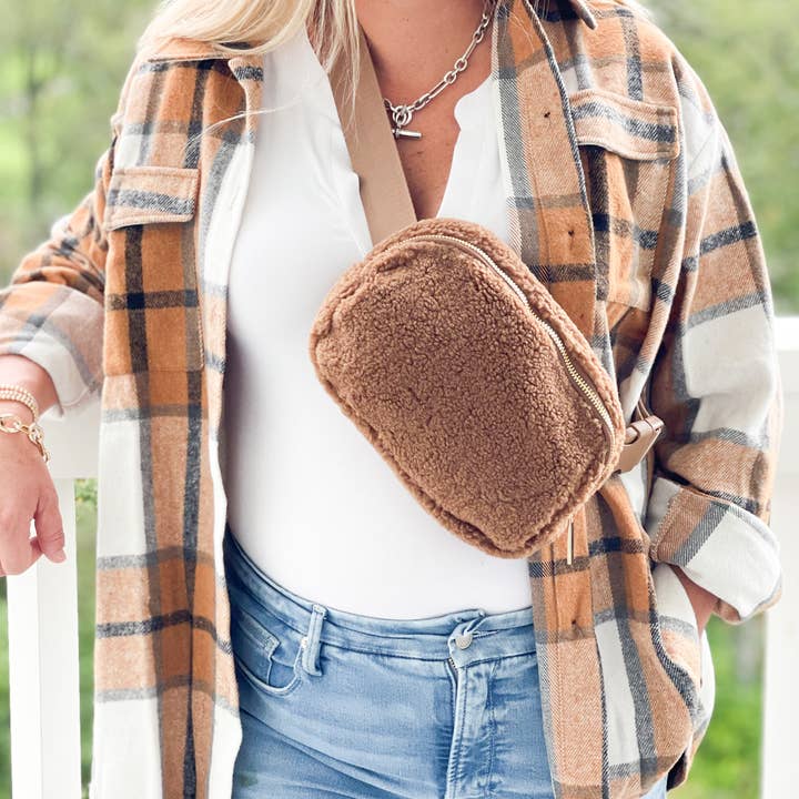 Babs + Birdie - Wholesale Belt Bag - Women's - Sherpa Belt Bag | Sling Bag | Waist Bag8