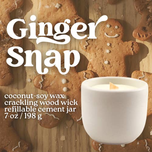 GINGER SNAP CANDLE (Refillable) for wholesale by Verthandi Botanical
