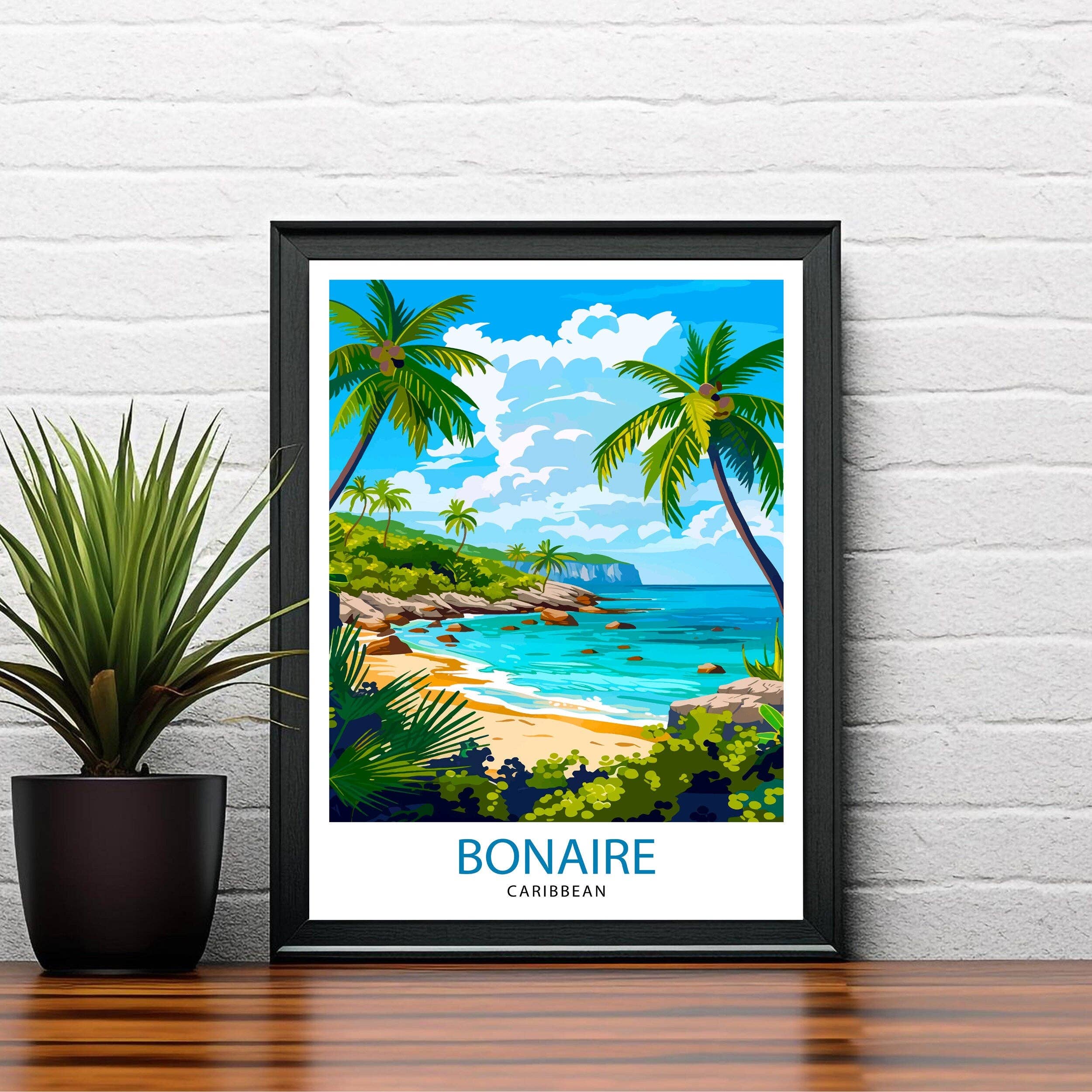 InkNPrintz – Großhandel Kunstdruck – Bonaire Karibik-Reiseposter4
