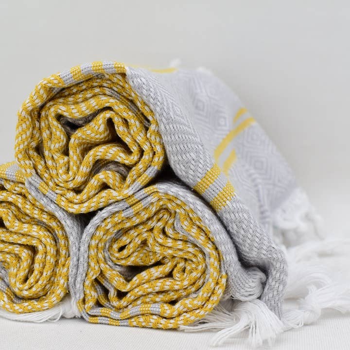 Organic Turkish Towels - Wholesale Hand Towel - Luxury Diamond Hand Towel, Versatile Fitness Towel7