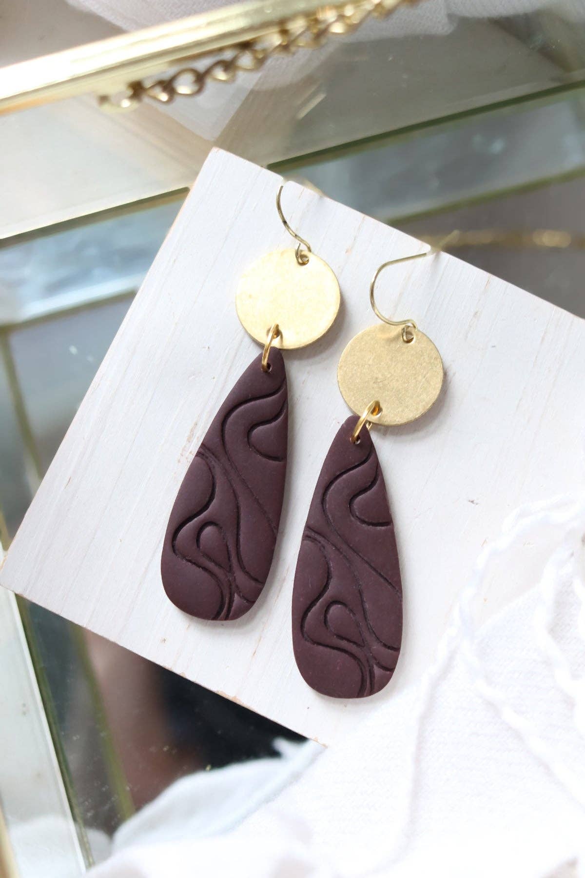 Petal & Posy - Wholesale Stud/Post Earrings - Wayward Wind Polymer Clay Earrings | Choose Your Colour4