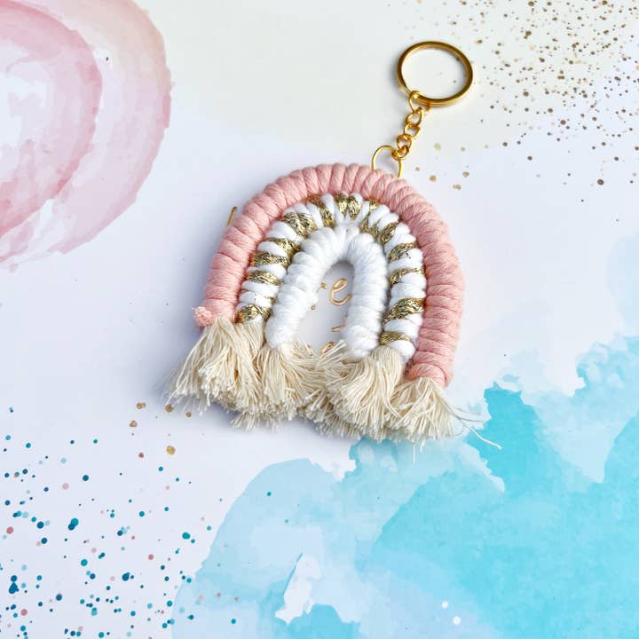 Gypsy Soul - Wholesale Keychain – Women's - Macaron Rainbow Macrame Boho Keychain - Assortment 24 Pcs21