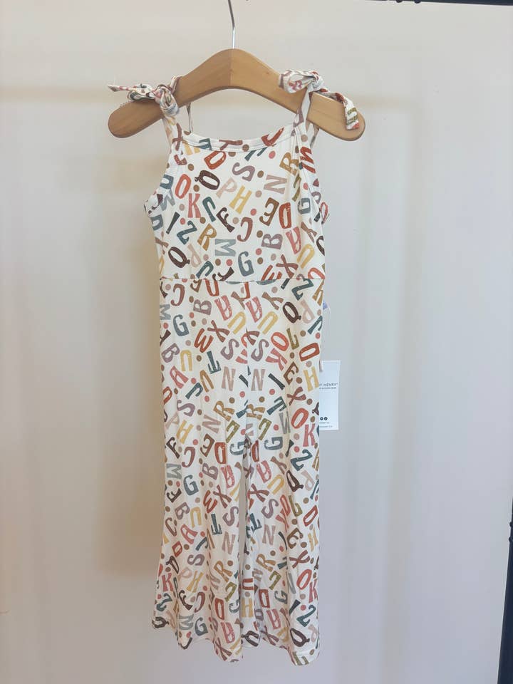 Alphabet Bell Romper for wholesale by House of Henry
