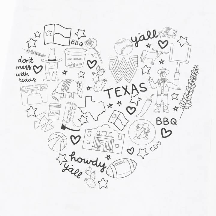 Callie Danielle - Wholesale Coloring & Activity Book - Kids & Baby - Texas Coloring Book2