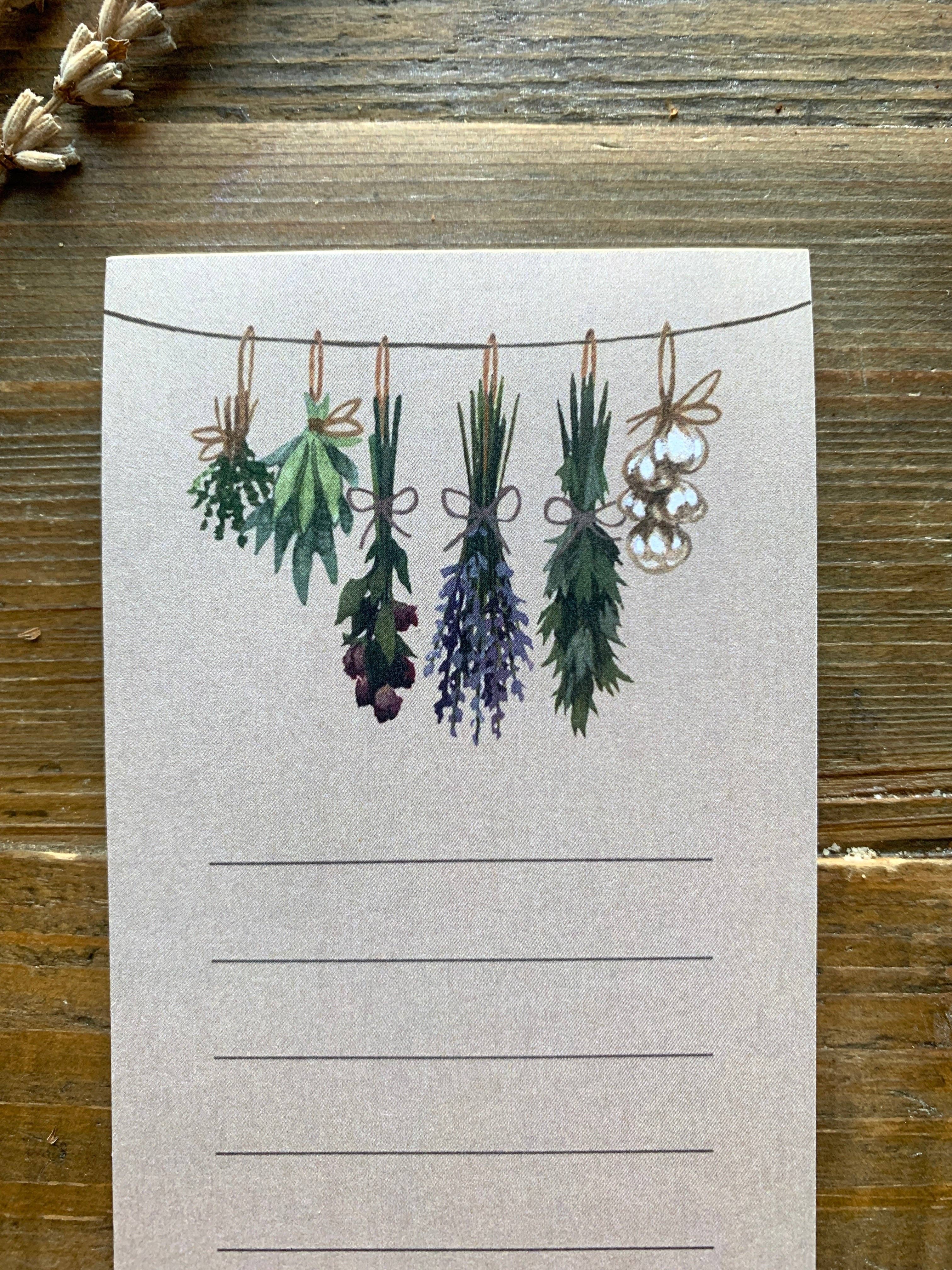 The Creeping Moon - Wholesale Notepad - Witch's herbs list notepad1