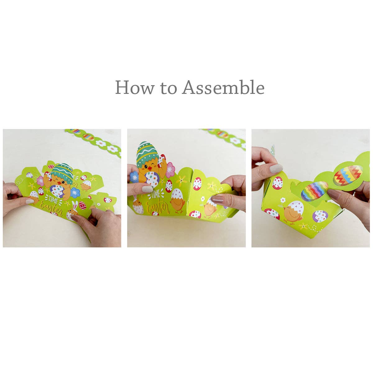 Wrapables.com - Wholesale Party Favor Bag/Box - Wrapables Easter Gift Baskets with Handle, Treat Boxes6