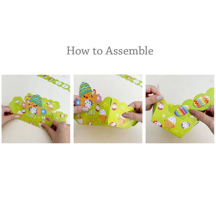 Wrapables.com - Wholesale Party Favor Bag/Box - Wrapables Easter Gift Baskets with Handle, Treat Boxes6