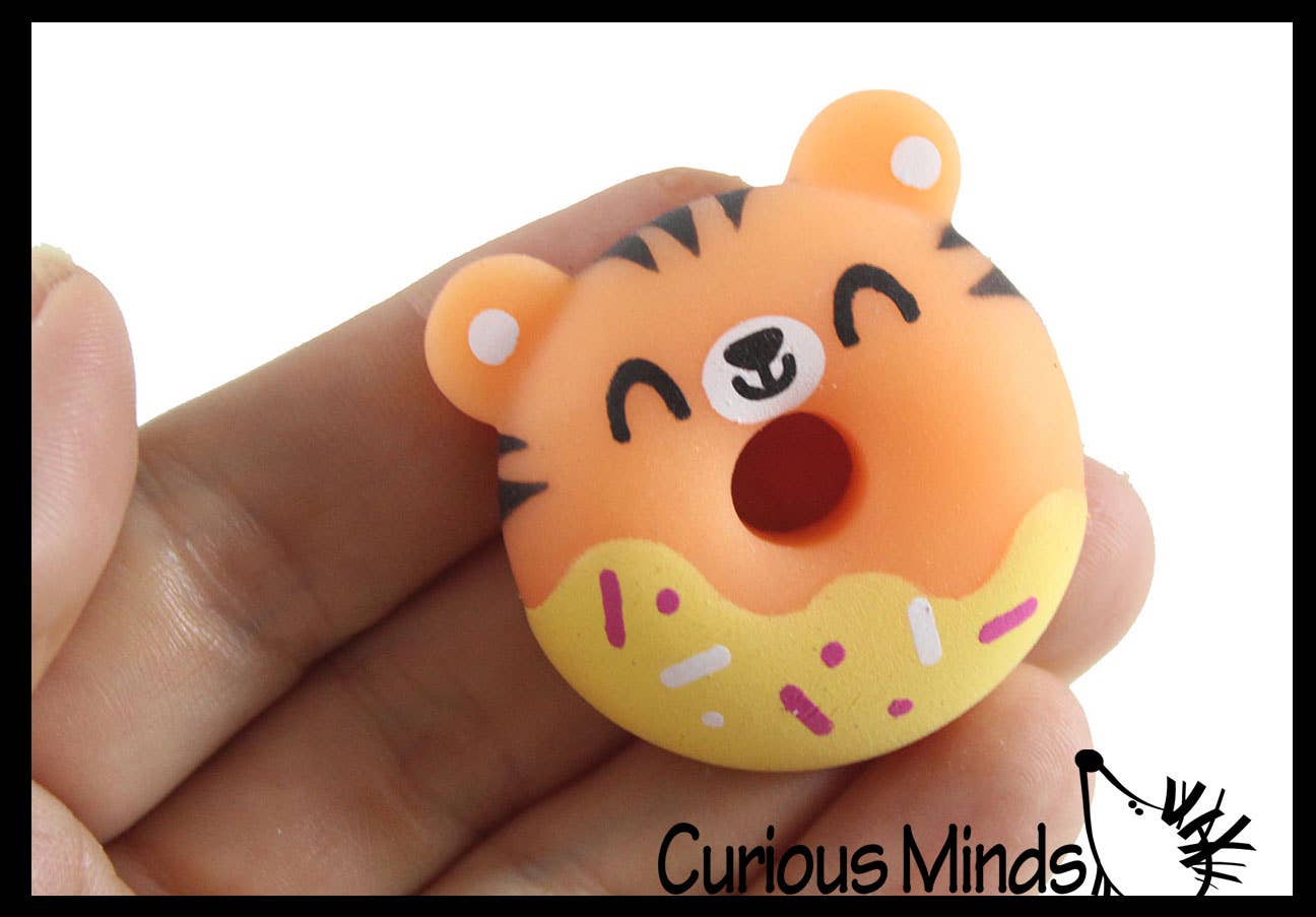 Curious Minds Toys - Wholesale Fidget Toy - Kids - 1 Donut Animal Food Mochi Squishy - Kawaii -  Cute Indiv5