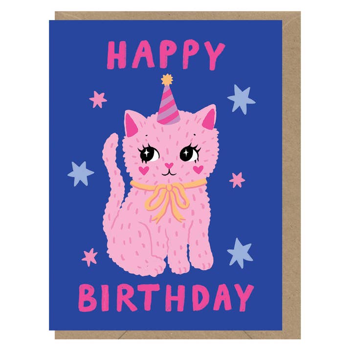 Earlybird Designs – wholesale Birthday card – LITT2 Birthday Cat - Mini Card0