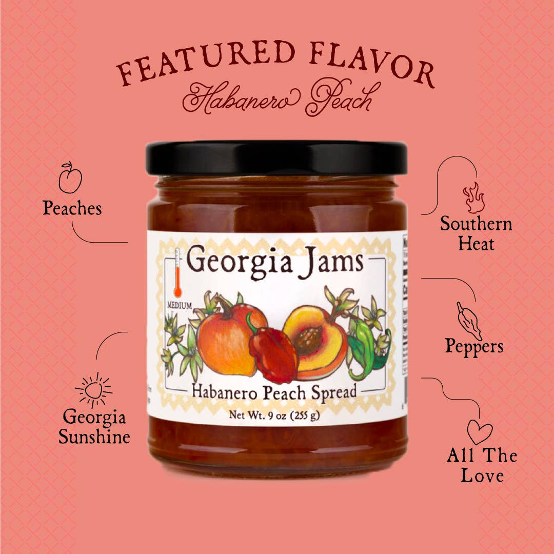 Georgia Jams - Wholesale Jam/Jelly - Habanero Peach - 9 oz4