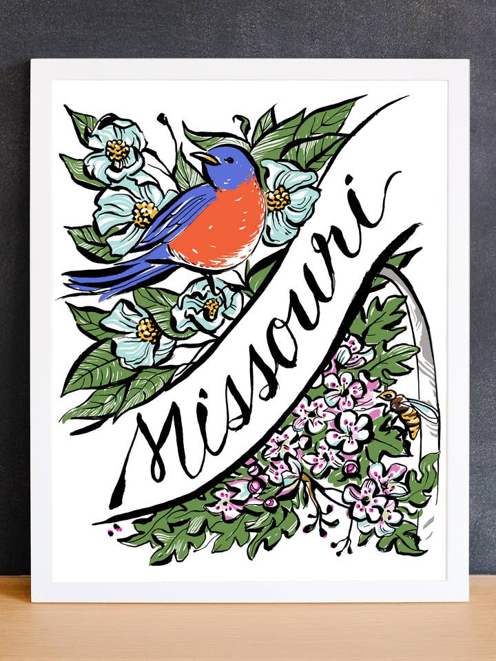 The Show-Me-State Art Print | Missouri for wholesale by Flourish Creative