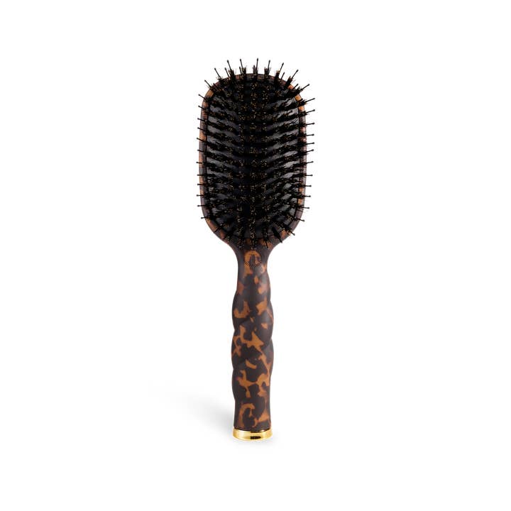 Boar Bristle Hair Brush | Tortoise for wholesale by TELETIES
