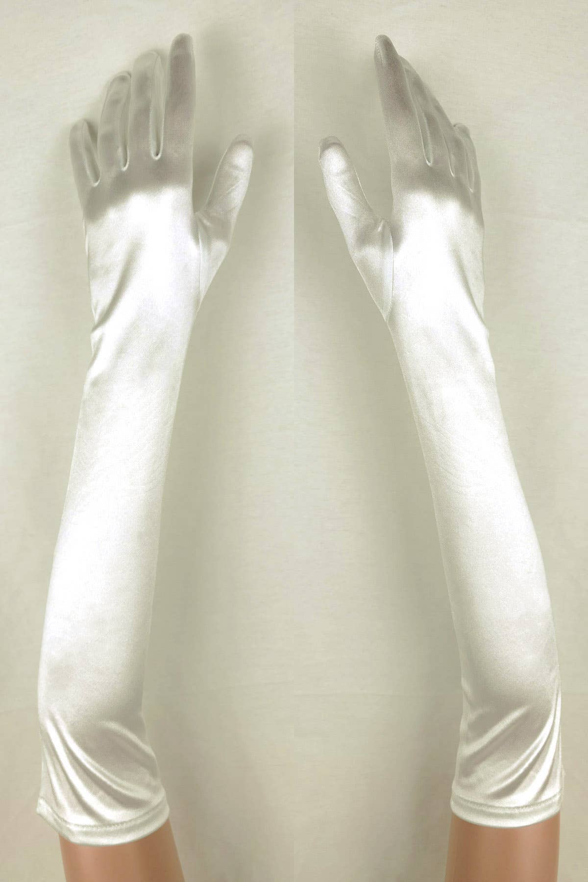 Chicas – wholesale Gloves – Women's – Pair of Elbow Length Satin Evening Gloves G72812BL1