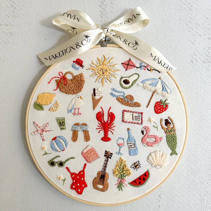 MakeBox & CO - Wholesale Embroidery/Cross Stitch Supplies - 30 days of Summer Stitches Embroidery