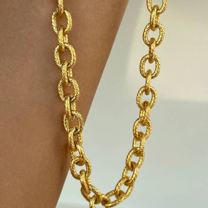 Bloo and Ro – wholesale Link & chain necklace – The “Layer Me” Threaded Rope Necklace