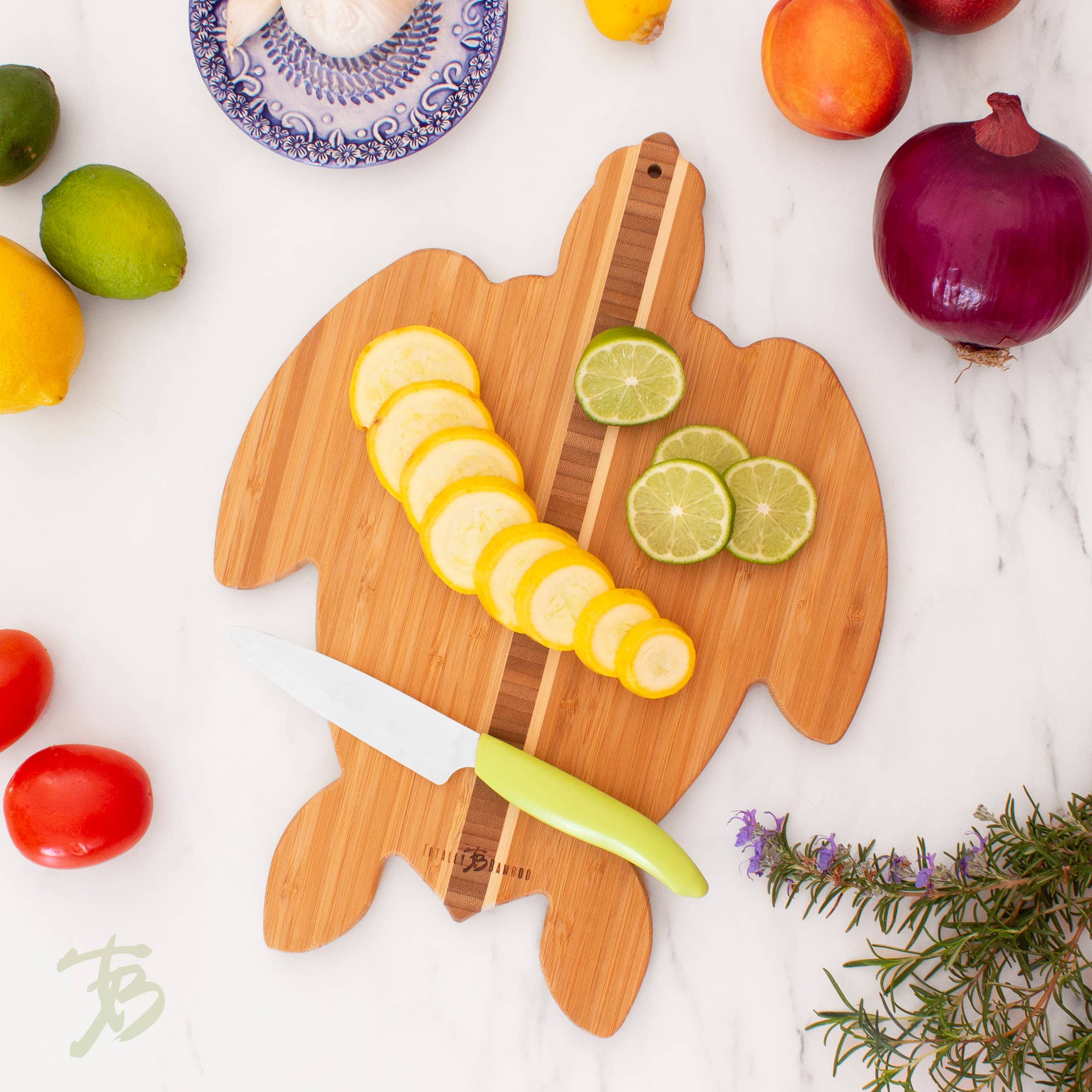 Totally Bamboo - Wholesale Cutting Board - Sea Turtle Shaped Serving & Cutting Board2