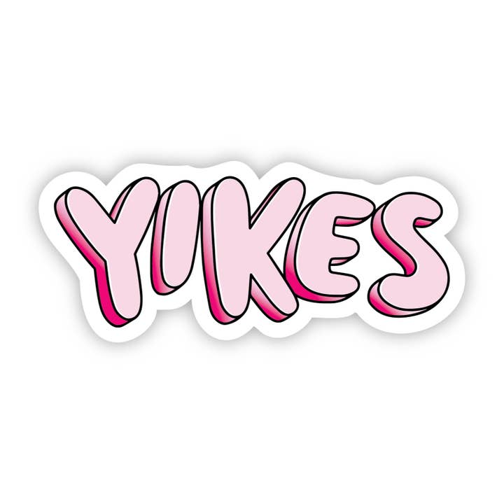 Big Moods - Wholesale Sticker - Yikes Pink Aesthetic Sticker