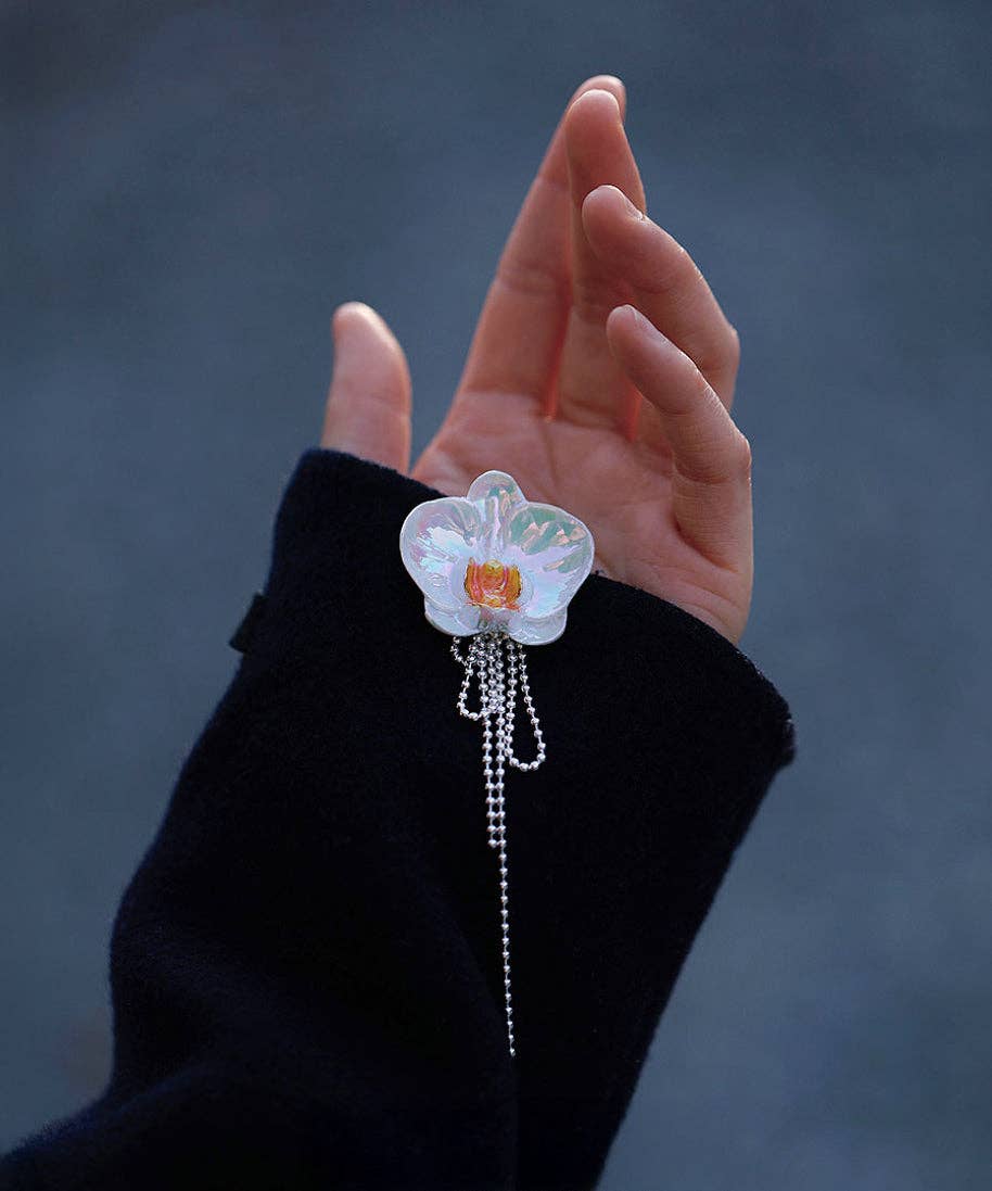 Vermilion Collection - Venta al por mayor Broches - Accesorios de cerámica YIHE "Orquídea polilla"2