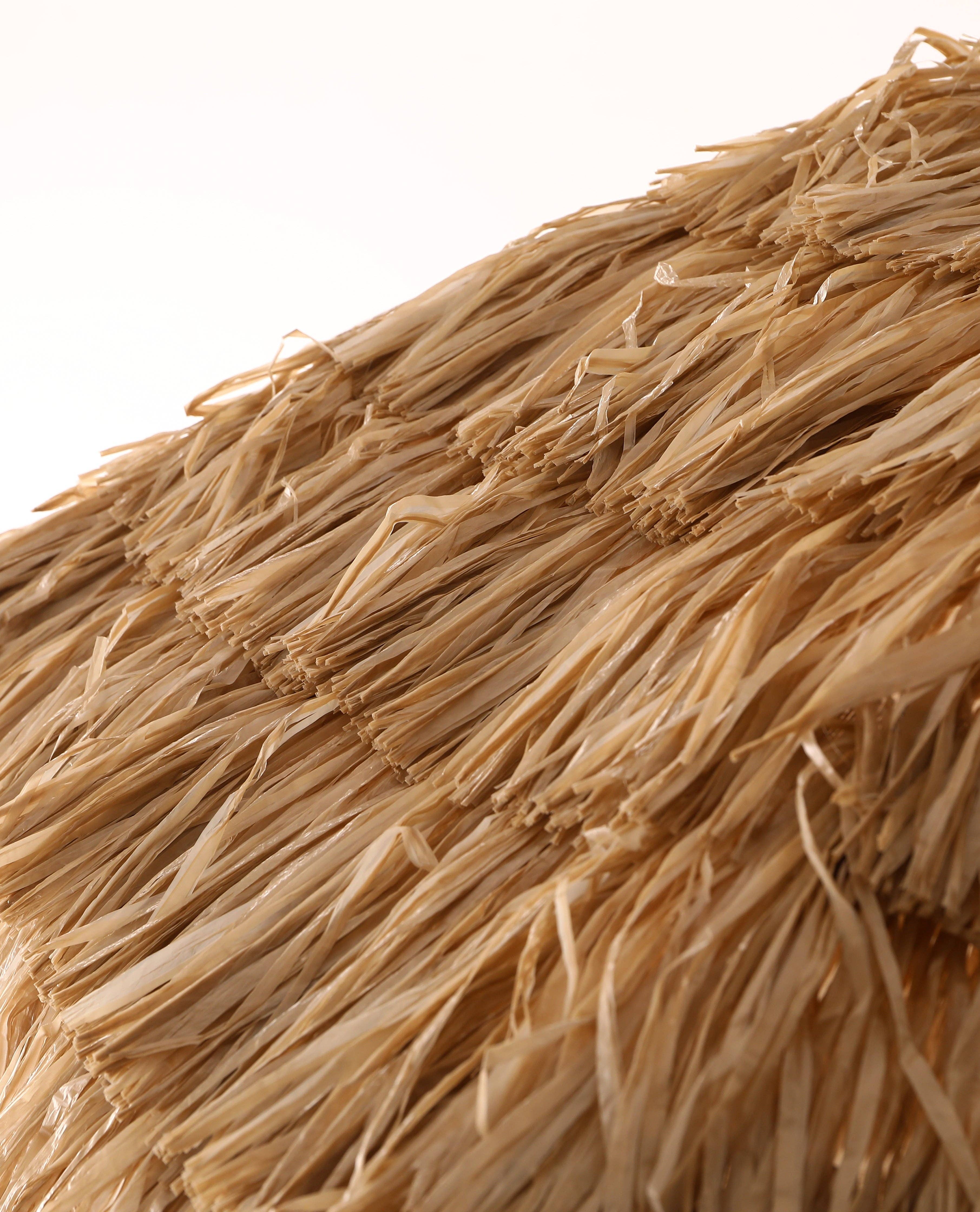 Orange County Decor - Wholesale Beach Umbrella - 8'Thatch Patio Tiki Umbrella Tropical Palapa Raffia Tiki Hut Hawaiian Hula Beach Umbrella,Straw Umbrella Brown Half Circle No Foundation Needed Manual Garden & Outdoor Beach Year Round Use Gazebos4