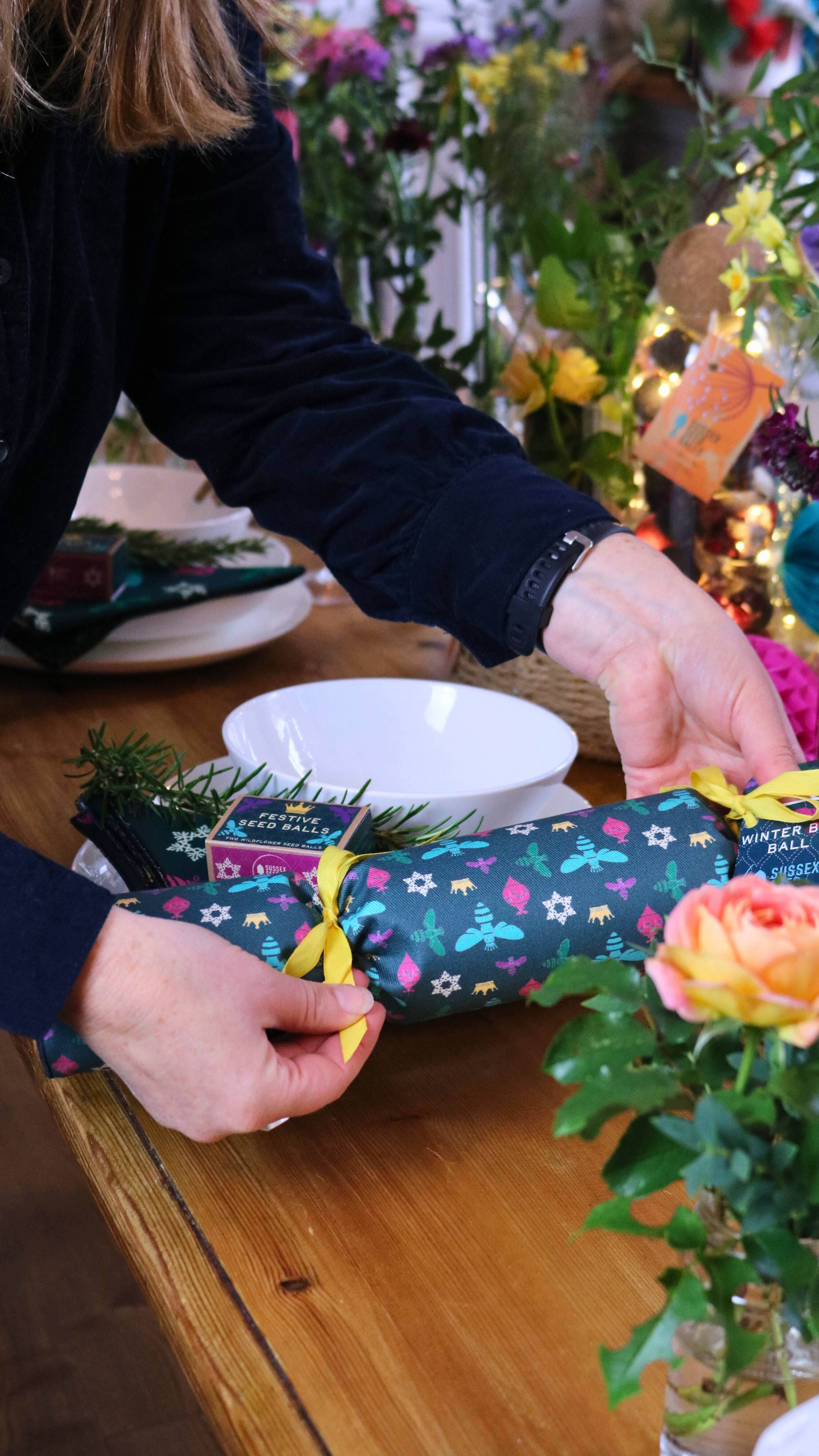 Sussex Seed Balls – wholesale Party gift – Festive Wildflower Seed Ball Gift Cracker2
