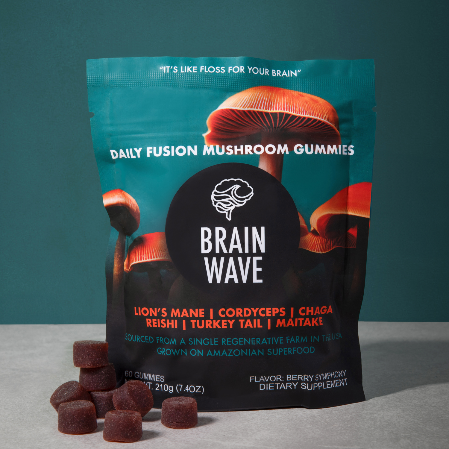 Brain Wave - Vente Supplément oral/vitamine - Gummies aux champignons superaliments0