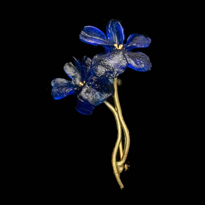 Wild Violet Brooch for wholesale by Michael Michaud