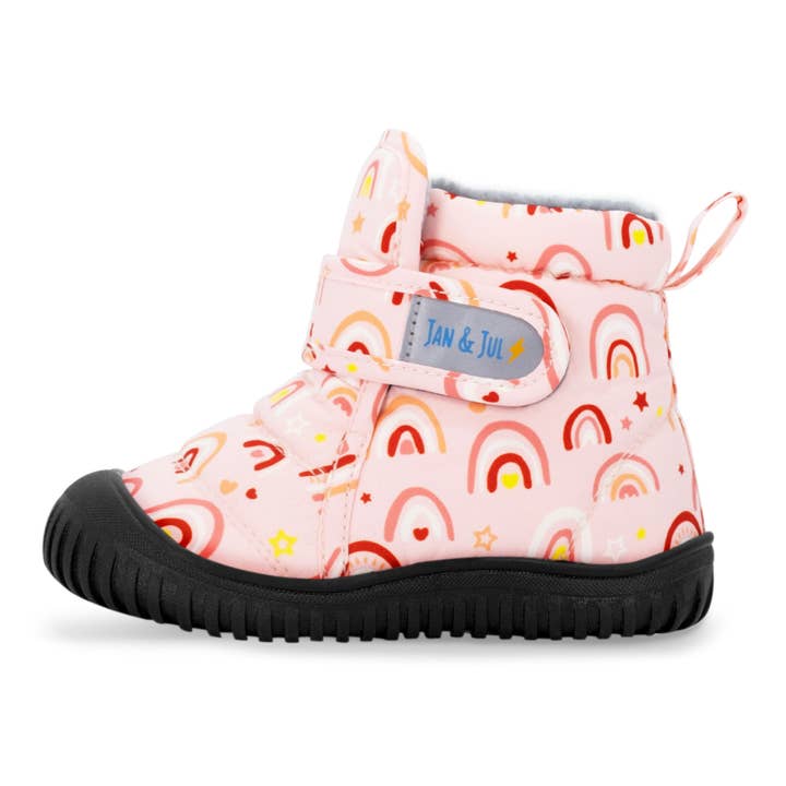 Jan & Jul - Wholesale Booties - Kids - Pink Rainbow | Toasty-Dry Booties