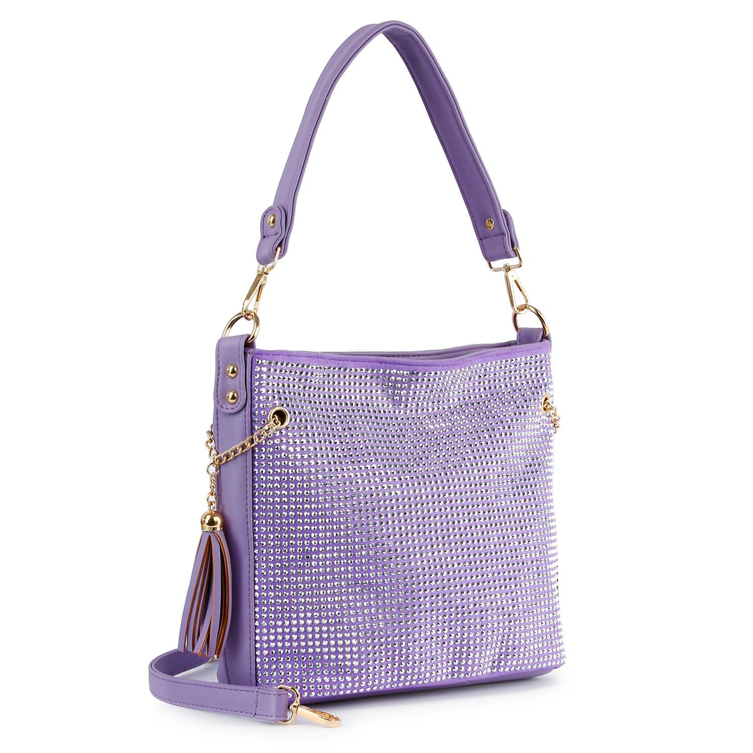 Handbag Express - Wholesale Shoulder Bag - Women's - Sparkling Rhinestone Hobo Handbag32