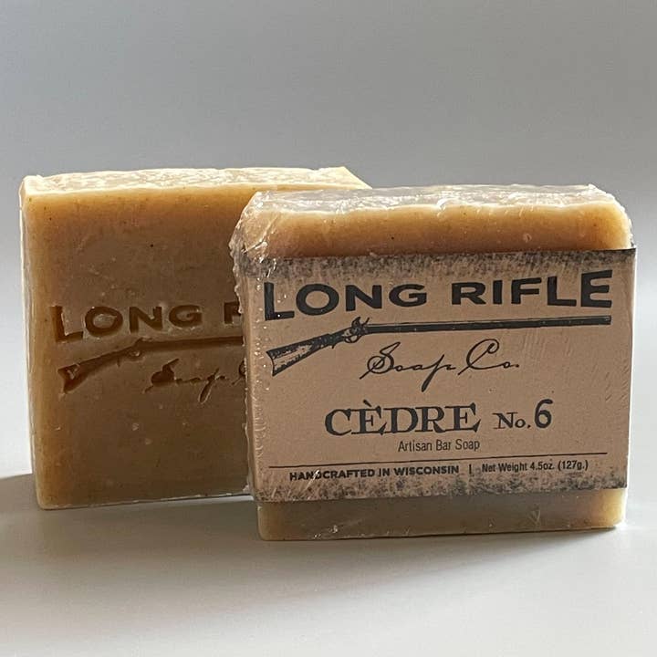 Men's Bar Soap - Cèdre No. 06 for wholesale by Long Rifle Soap Company