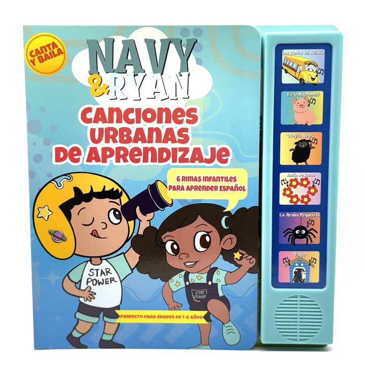Libro de Sonidos de Rimas Infantiles Urbanas para Peques por Navy & Ryan | Enseña primeras palabras, ritmo y desarrollo temprano del lenguaje (Edades 1-6) for wholesale by Vitastars