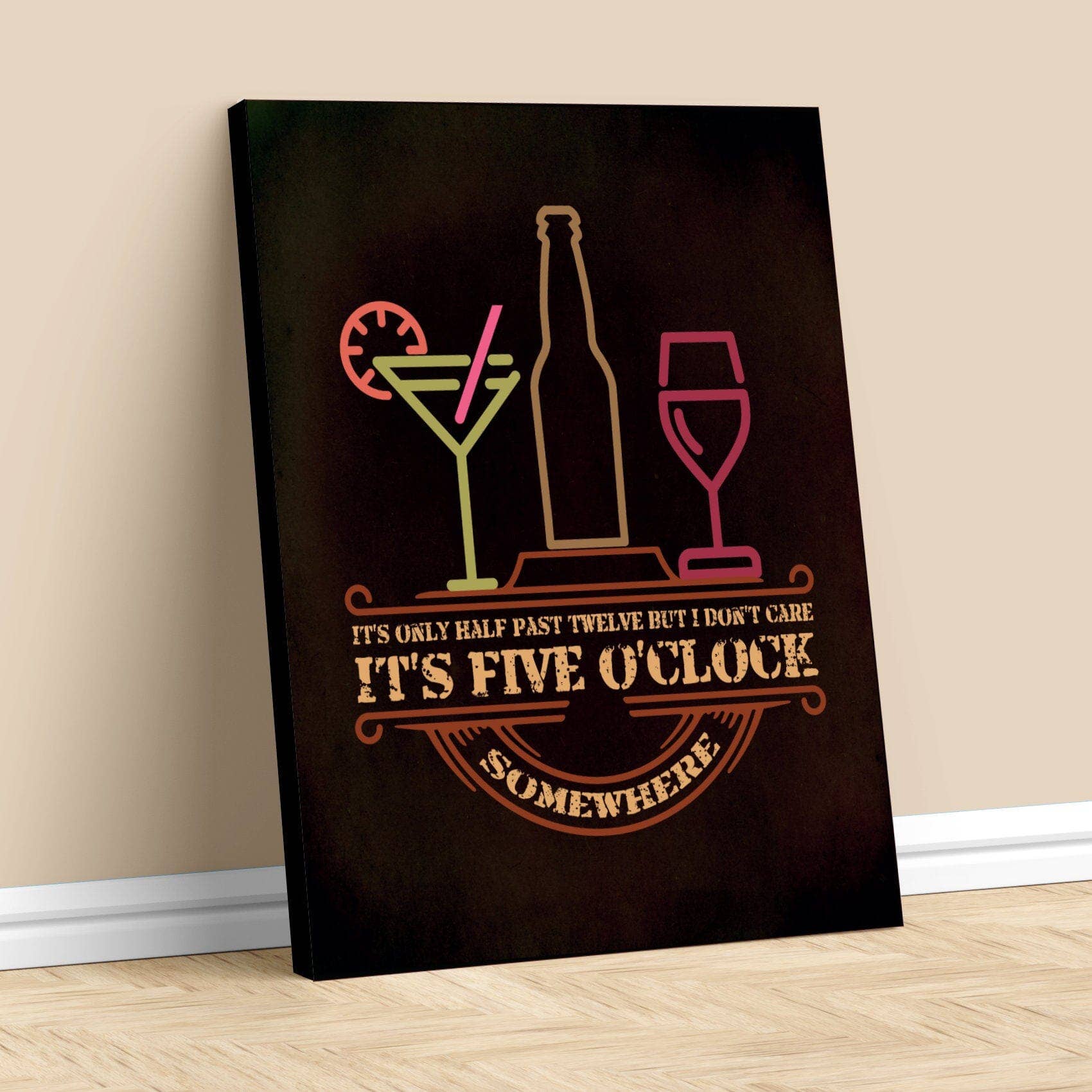 Song Lyrics Art - Wholesale Art Print - It's 5 O'Clock Somewhere - Jimmy Buffett Lyric Inspired Wall Art5