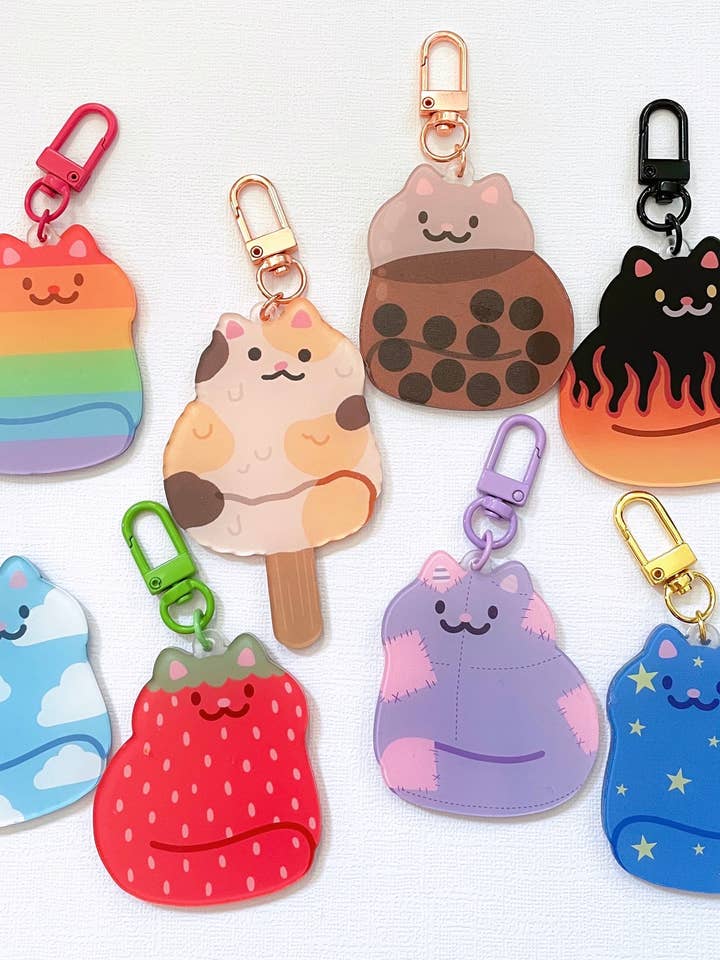 Mystery Cat Keychains | Blind Bag Keychains for wholesale by mussyhead