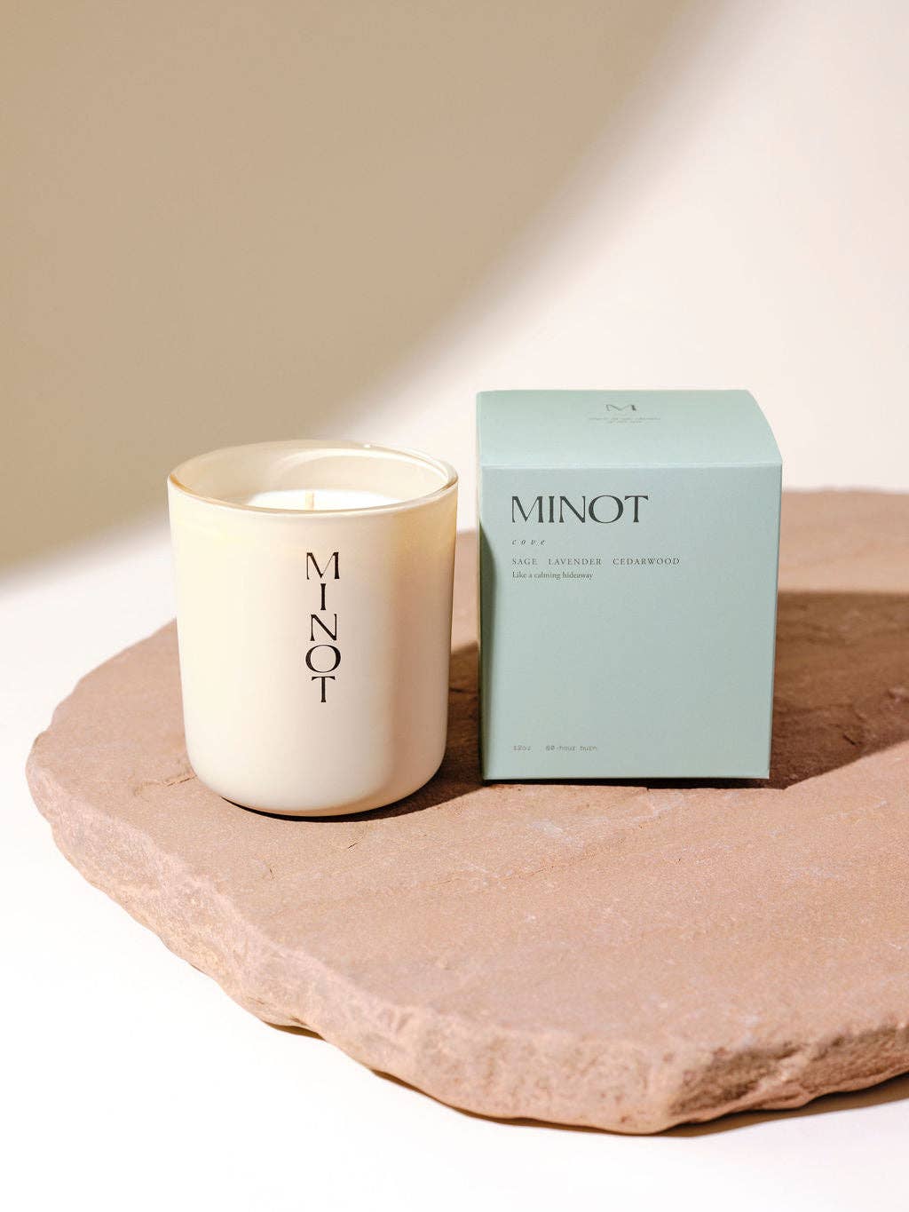 Minot - Wholesale Jar/Filled Candle - Cove - Luxury Non-toxic Soy Candle, 12 oz.