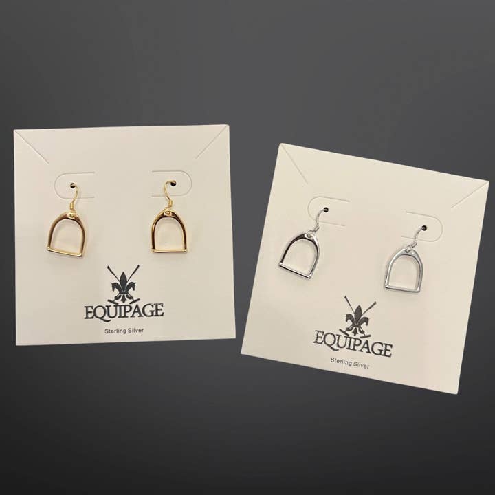Westrian International - Wholesale Dangle earrings - Equestrian Sterling Silver Stirrup Iron Earrings2