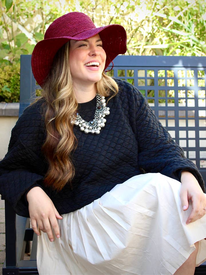 Bolero 3" Brim Crochet Straw Sun Hats for wholesale by Shebobo