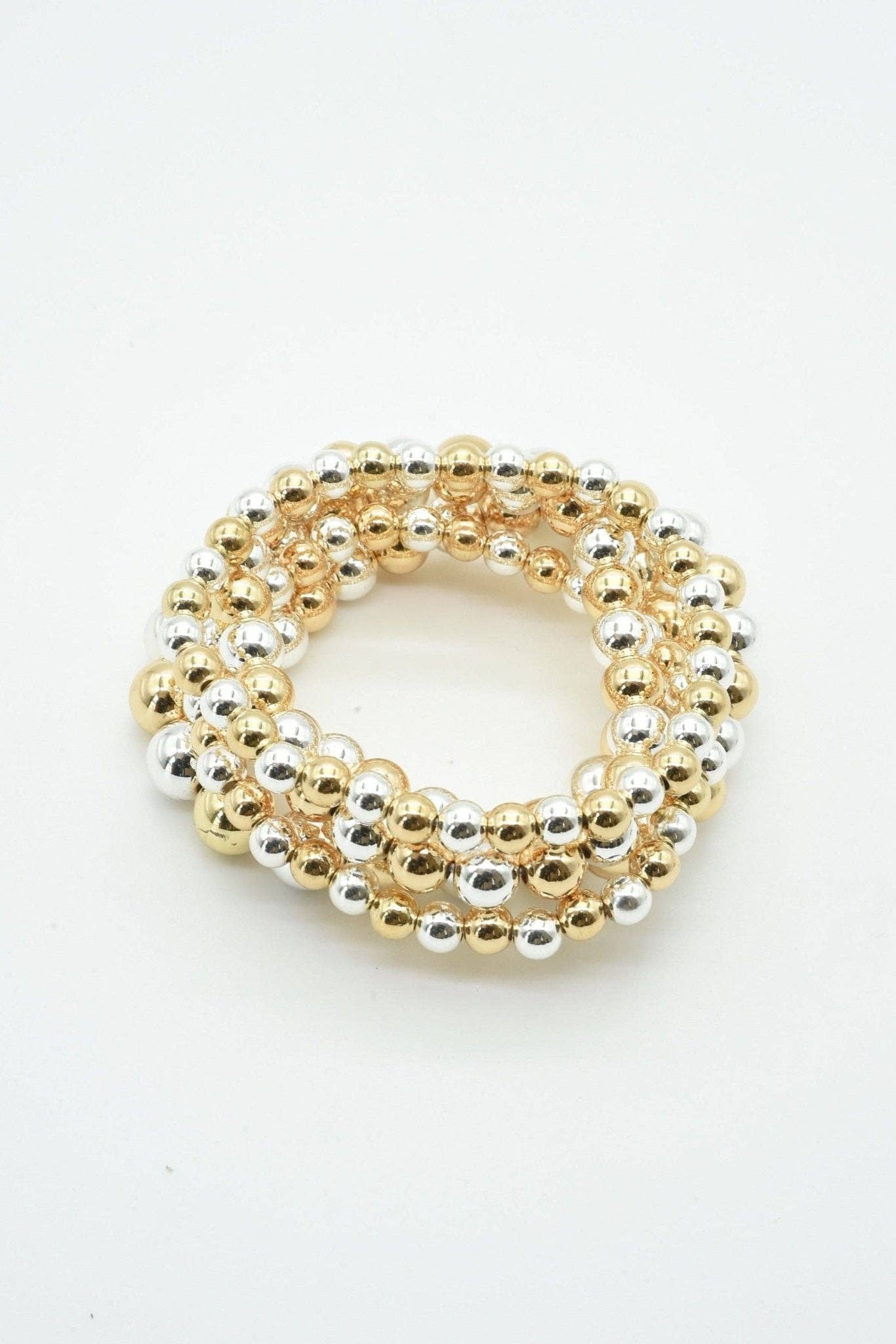 MiMi Wholesale - Vente Parures de bijoux - CB2196 Ensemble de 5 Bracelets Élastiques CCB2