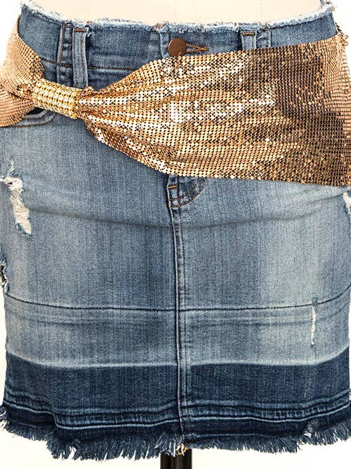 Crystal Chain Mill Convertible Belt & Head Piece for wholesale by Artini Accessories