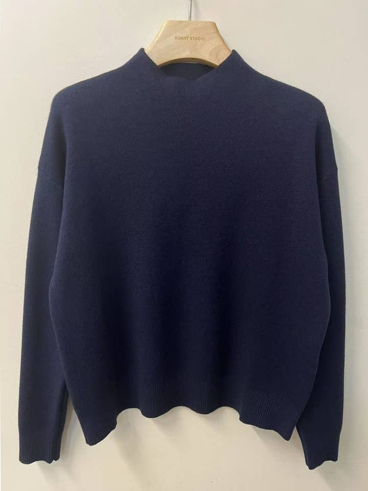 SUNNY STUDIO - Wholesale Knit Sweater - Women's - Women's high-neck pullover with long sleeves7