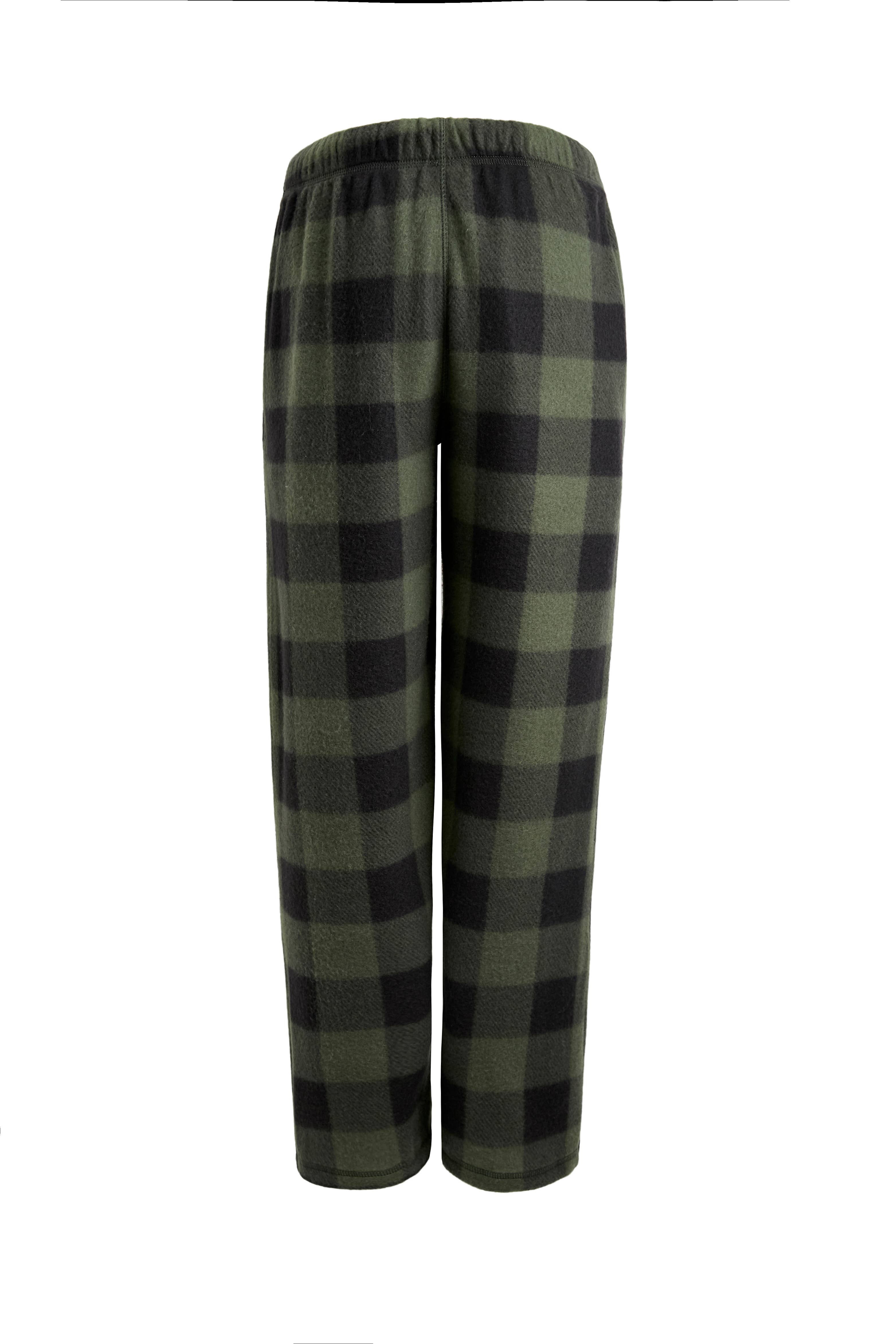 LeeHanTon - Wholesale Sleepwear Bottom - Men's - LeeHanTon Men's Plaid Fleece Pajama Pant2