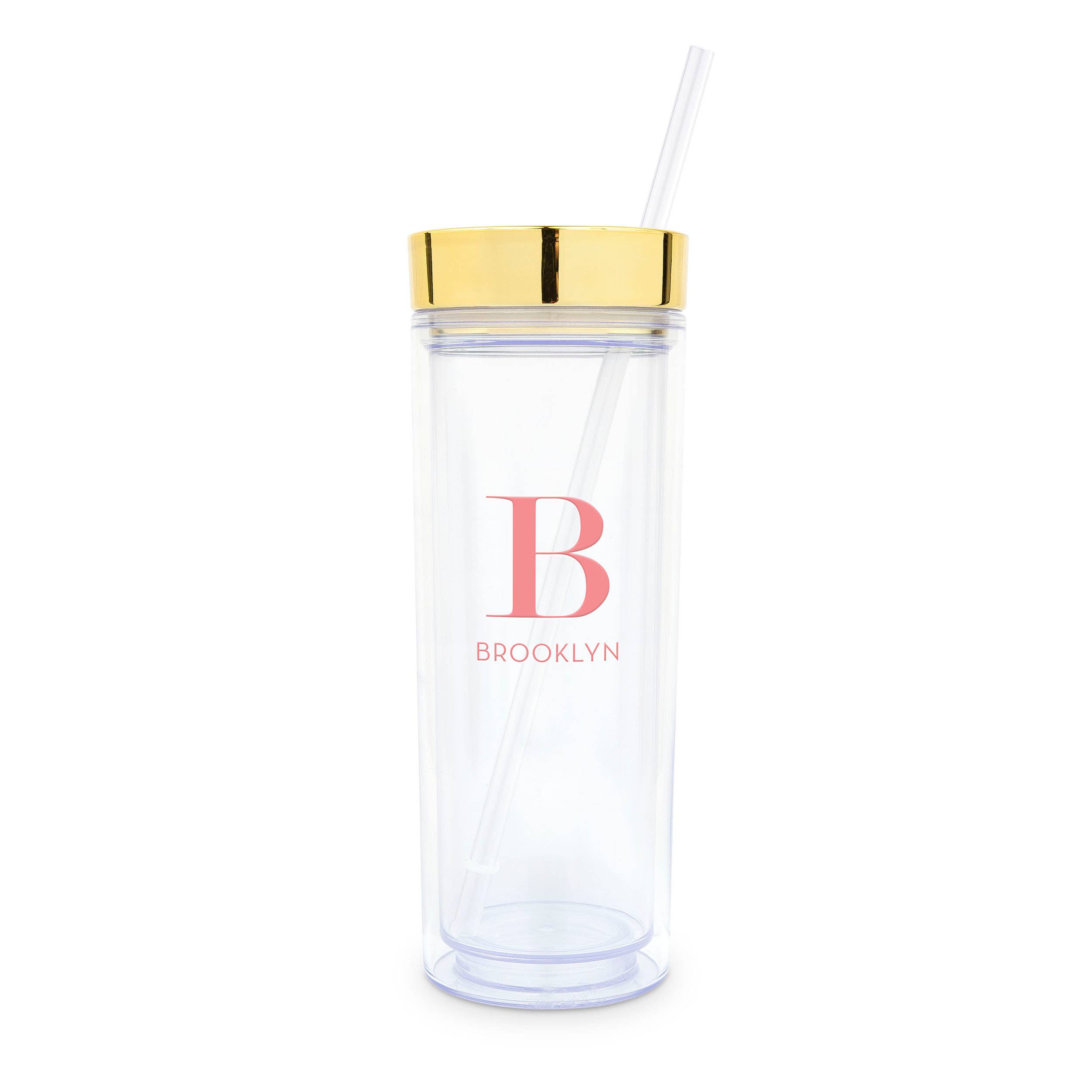 Weddingstar Inc. – wholesale Insulated mug/tumbler – 17 oz. Insulated Plastic Drink Tumbler-Modern Serif Monogram11