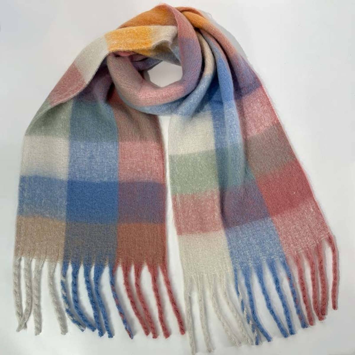 NINEXIS - Wholesale Scarf - Women's - CWASC1578_WINTER PLAID THICKENED WARM SCARF SHAWL15
