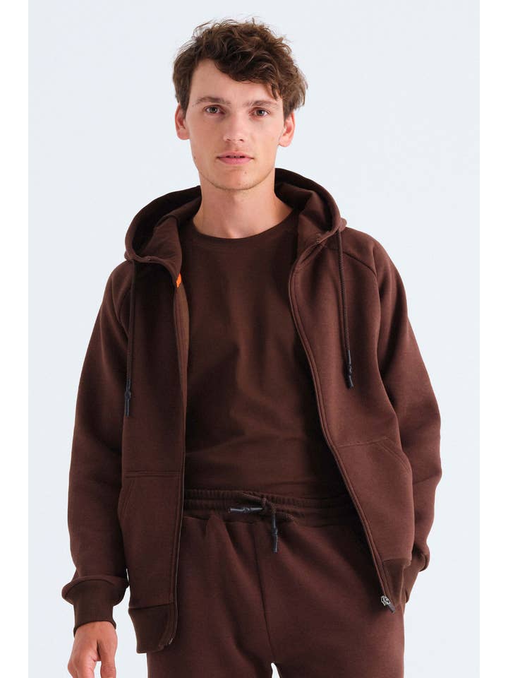 Rockupy - Wholesale Hoodie - Unisex - Chocolate Chris Unisex Zip Up Hoodie6