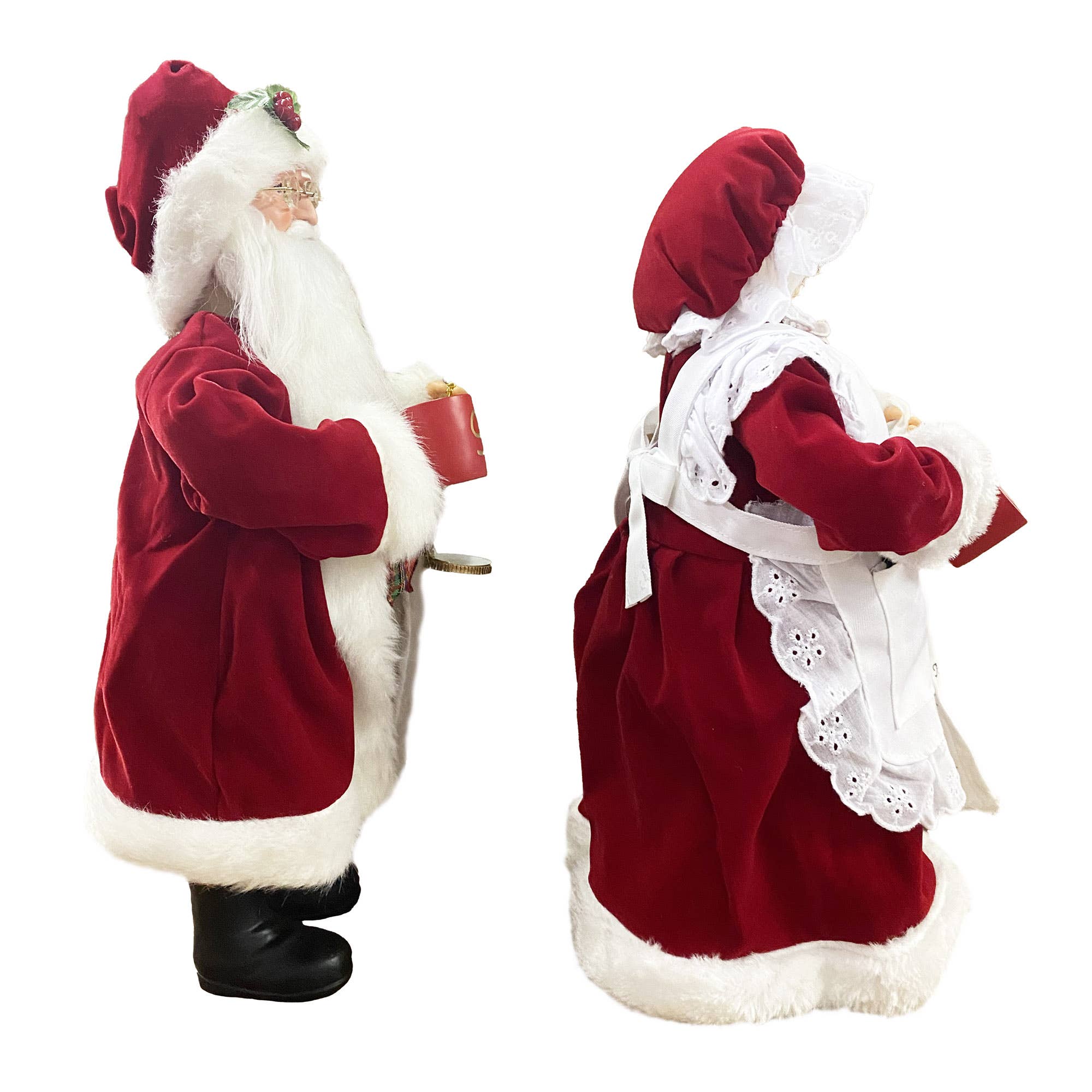 Santa’s Workshop Inc. - Vente Décoration de Noël - M. et Mme Claus, 15", lot de 21
